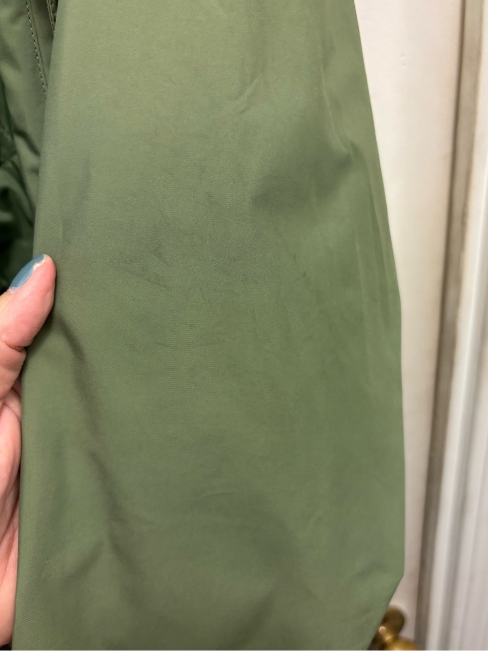 L.L. Bean Wharf Street Raincoat Full Length Size XL Color Green - Picture 14 of 15